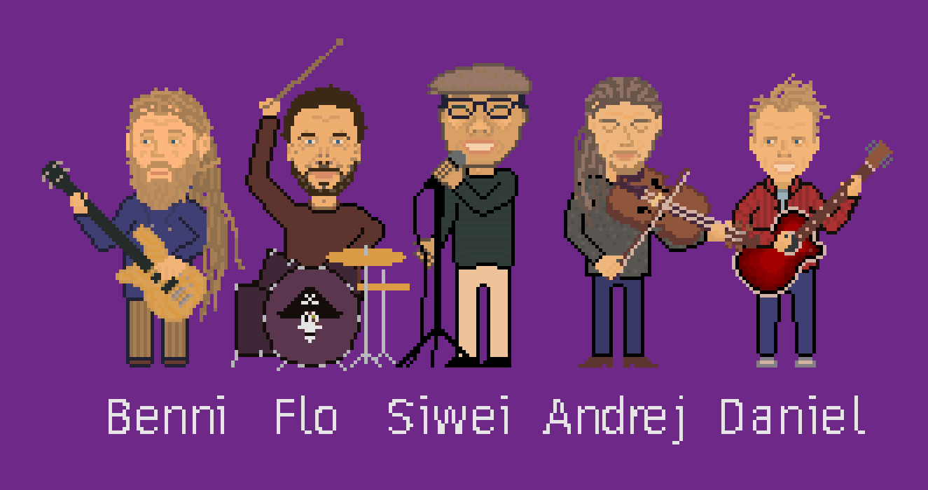 Bandporträt auf dem Kai, 2025